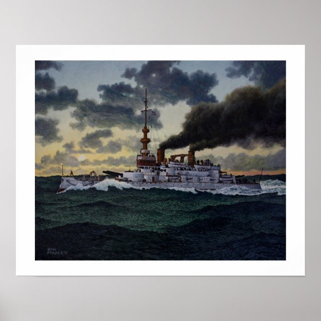 USS Oregon - 1896 Poster (Front)