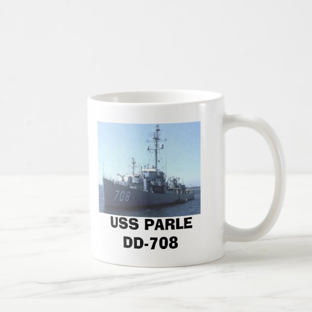 USS PARLE DD708 COFFEE MUG (Right)