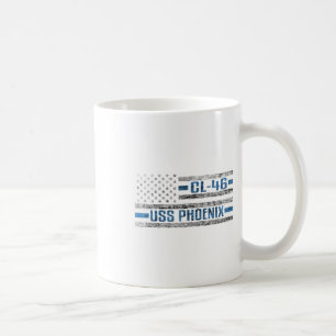 Uss Pcute Ss Cute Ssnix World War Cruiser Cl-46 Us Coffee Mug