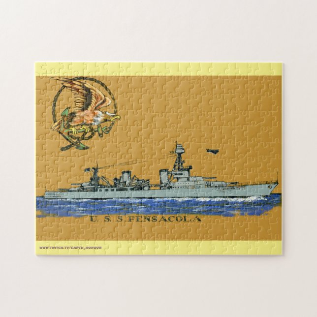 USS Pensacola (CL/CA-24) Puzzle (Horizontal)