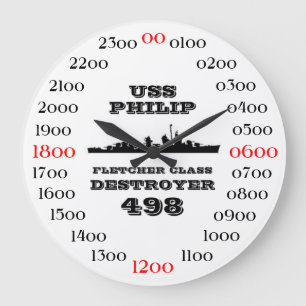 USS PHILIP (DD / DDE-498) LARGE CLOCK