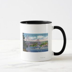 USS Portland Passing Under St. John's Bridge Mug