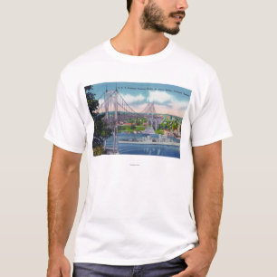 USS Portland Passing Under St. John's Bridge T-Shirt