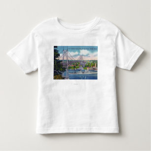 USS Portland Passing Under St. John's Bridge Toddler T-Shirt