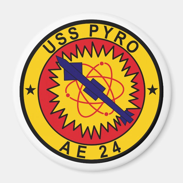 USS Pyro AE-24 Magnet (Front)