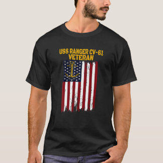 USS Ranger CV-61 CVA-61 Aircraft Carrier Veteran's T-Shirt