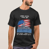 USS Reid FFG 30 Class Frigate American Flag Vetera