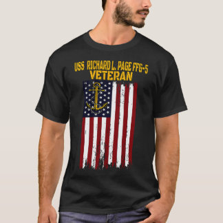 USS Richard L Page FFG5 Frigate Veterans Day Fathe T-Shirt