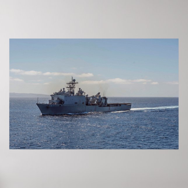 USS Rushmore (LSD 47) Poster (Front)