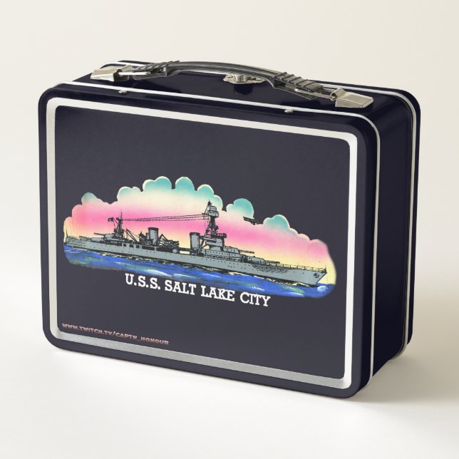 USS Salt Lake City (CL/CA-25) Lunch Box (Back)