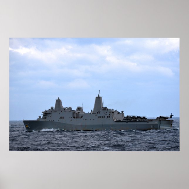 USS San Antonio (LPD 17) Poster (Front)