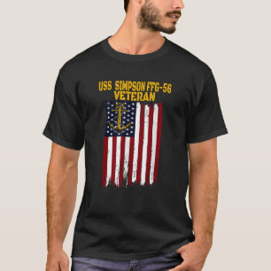 USS Simpson FFG 56 Frigate Veterans Day Father s D T-Shirt