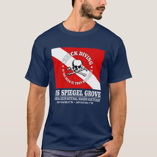 USS Spiegel Grove (best wrecks) T-Shirt (Front)
