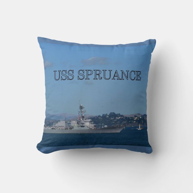 USS Spruance Cushion (Front)