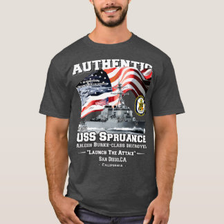 USS Spruance DDG111 Destroyer Veterans T-Shirt