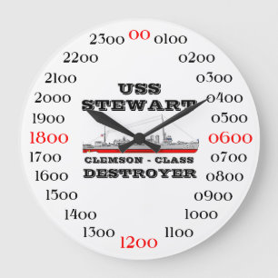 USS Stewart (DD-224) Large Clock