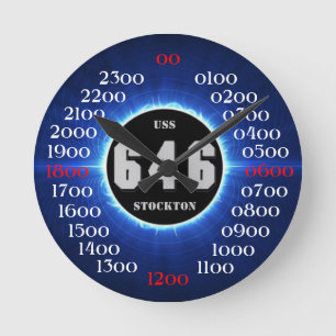 USS Stockton (DD-646) Round Clock