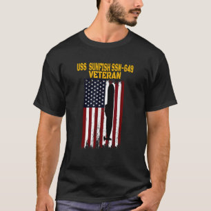 USS Sunfish SSN 649 Submarine Veterans Day Father T-Shirt