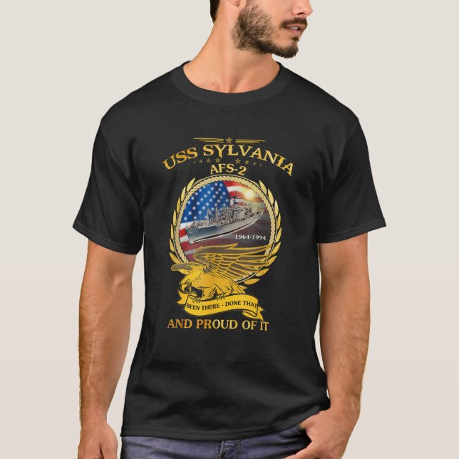USS Sylvania AFS 2 1964 1994 T Shirt (Front)