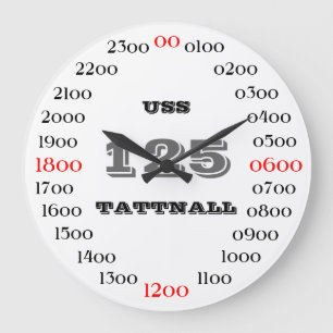 USS Tattnall (DD-125) Large Clock