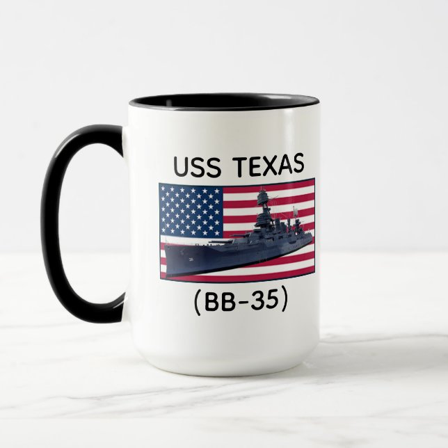 USS Texas (BB-35) Mug (Left)