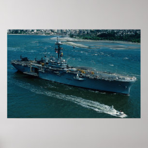 USS Tripoli", LPH 10 Helicopter assault ship Poster
