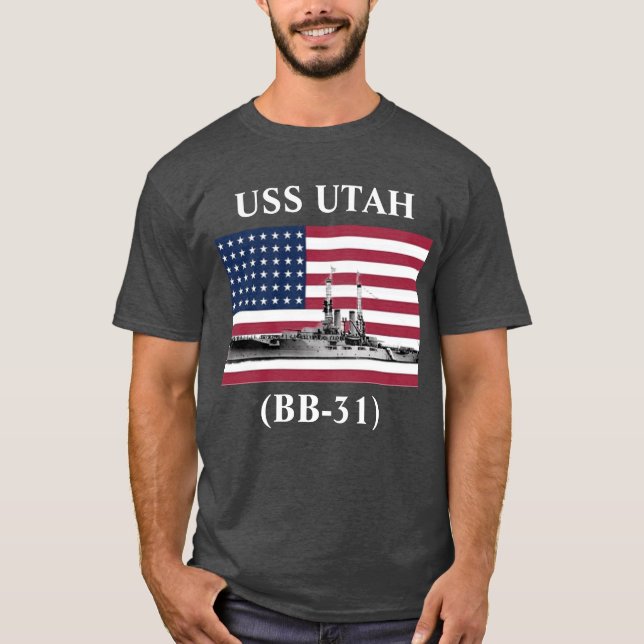 USS Utah (BB-31)  T-Shirt (Front)