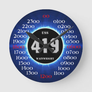 USS Wainwright (DD-419) Round Clock
