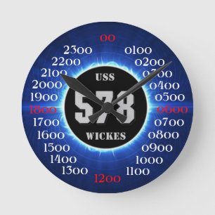 USS Wickes (DD-578) Round Clock