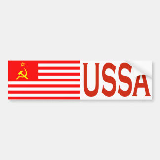 USSA Flag Bumper Sticker