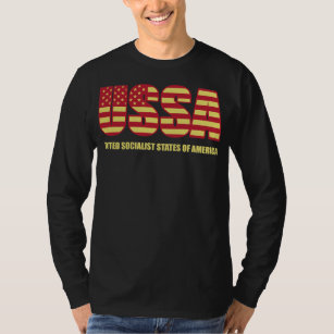 USSA Stars Stripes Flag United Socialist States T-Shirt