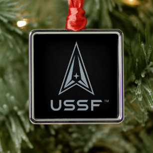 USSF   United States Space Force Metal Ornament