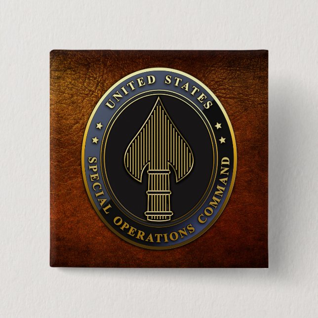 USSOCOM Emblem 15 Cm Square Badge (Front)