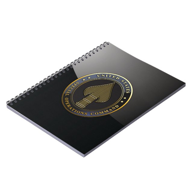 USSOCOM Emblem Notebook (Left Side)