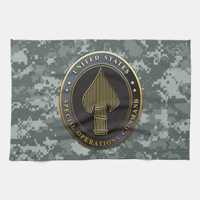 USSOCOM Emblem Tea Towel (Horizontal)