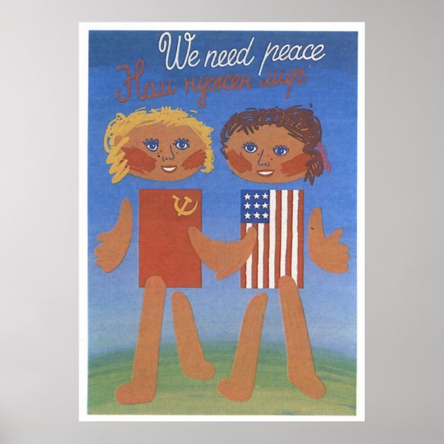 USSR CCCP Cold War Soviet Union Propaganda Posters (Front)