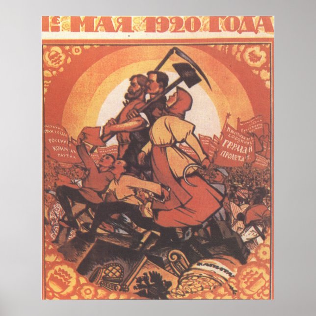 USSR CCCP Cold War Soviet Union Propaganda Posters (Front)