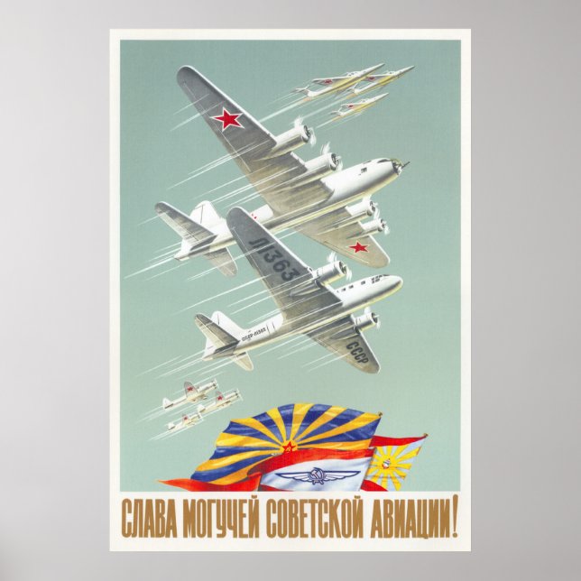 USSR CCCP Cold War Soviet Union Propaganda Posters (Front)
