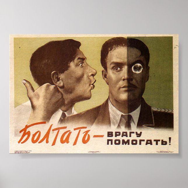 USSR CCCP Cold War Soviet Union Propaganda Posters (Front)