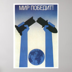 USSR CCCP Cold War Soviet Union Propaganda Posters