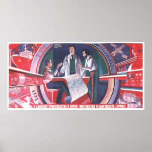 USSR CCCP Cold War Soviet Union Propaganda Posters