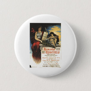 USSR CCCP Cold War Soviet Union Propaganda Posters 6 Cm Round Badge