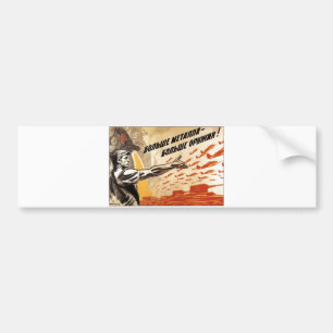 USSR CCCP Cold War Soviet Union Propaganda Posters Bumper Sticker