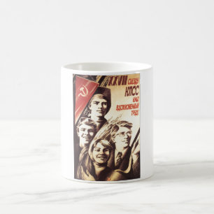 USSR CCCP Cold War Soviet Union Propaganda Posters Coffee Mug