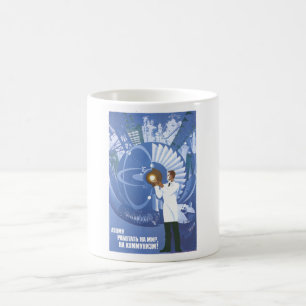 USSR CCCP Cold War Soviet Union Propaganda Posters Coffee Mug