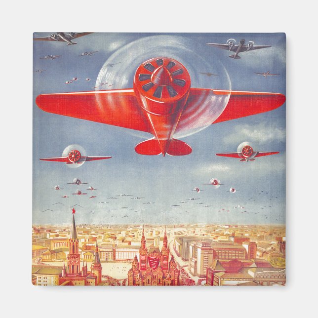 USSR CCCP Cold War Soviet Union Propaganda Posters Magnet (Front)