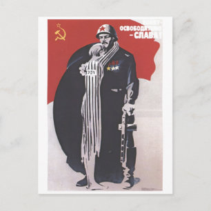 USSR CCCP Cold War Soviet Union Propaganda Posters Postcard