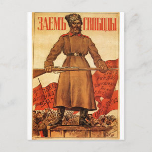 USSR CCCP Cold War Soviet Union Propaganda Posters Postcard