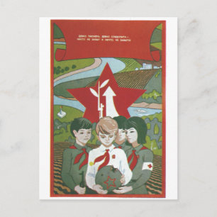 USSR CCCP Cold War Soviet Union Propaganda Posters Postcard