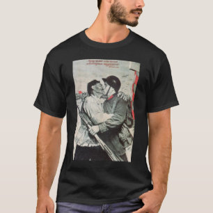 USSR CCCP Cold War Soviet Union Propaganda Posters T-Shirt